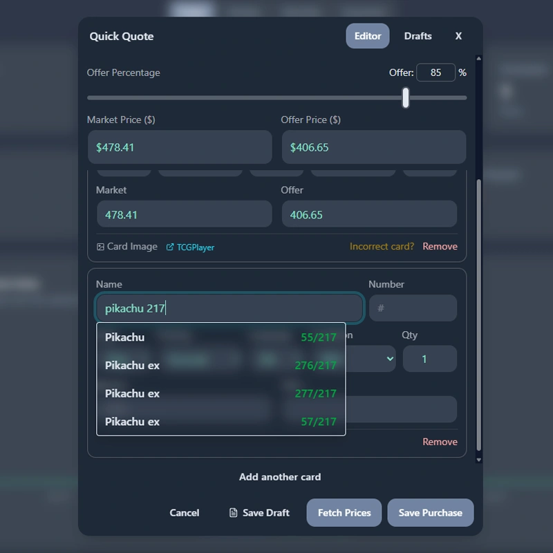 Vendilot Quick Quote Engine